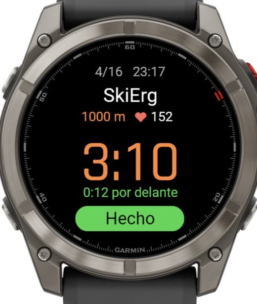 8Round: la carrera en un reloj Garmin