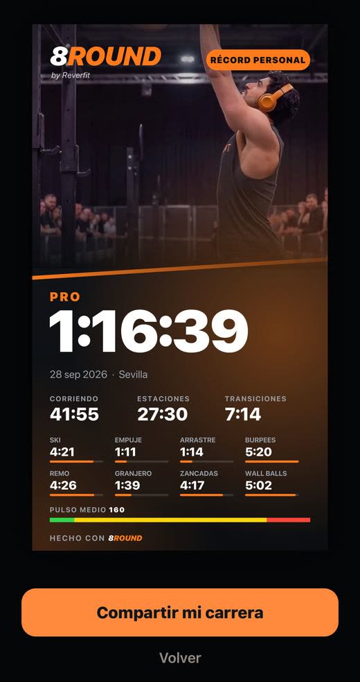 8Round: la tarjeta para compartir la carrera