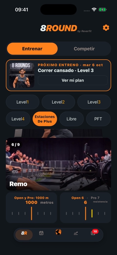 8Round: the row with the Open and Pro resistance