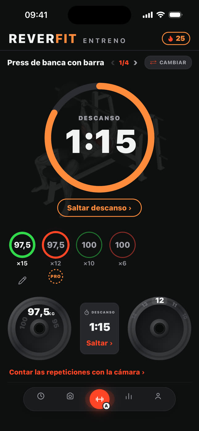 Reverfit Entreno: la cuenta atrás del descanso