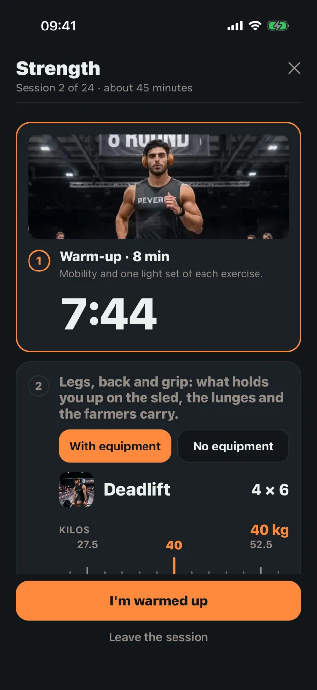 8Round: your training plan (3)