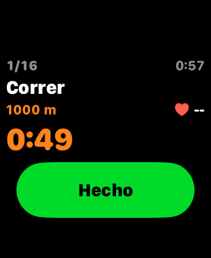 8Round en el Apple Watch