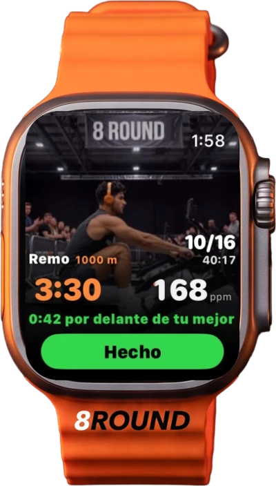 8Round on the Apple Watch: the row, ahead of your best