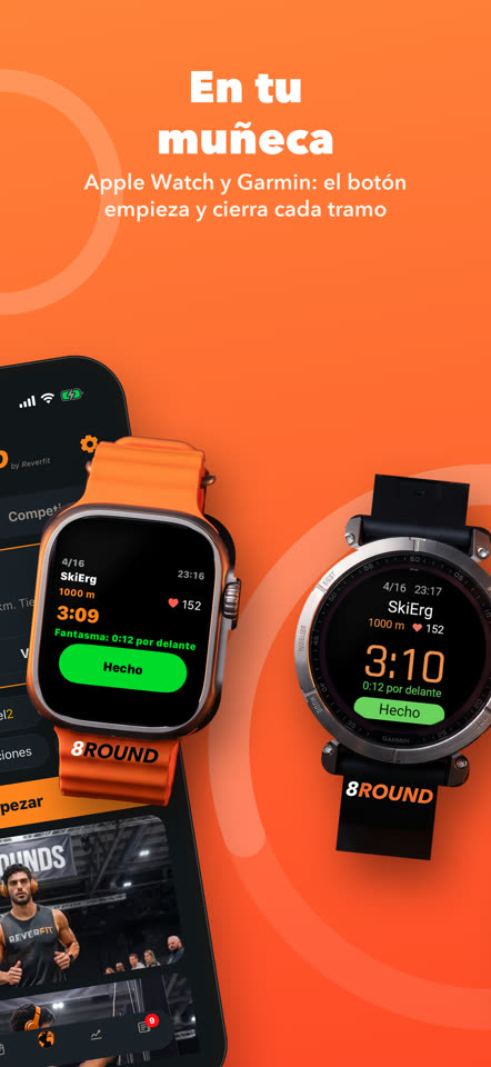 En tu muñeca: Apple Watch y Garmin, el botón empieza y cierra cada tramo
