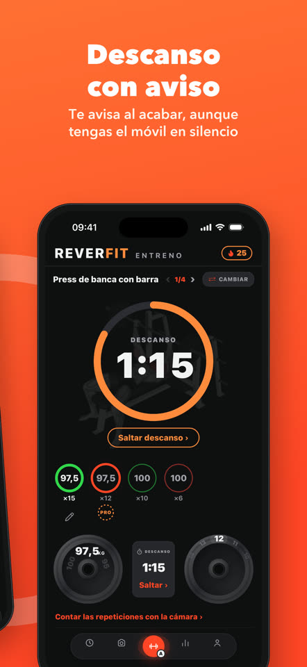 Descanso con aviso: te avisa al acabar, aunque tengas el móvil en silencio